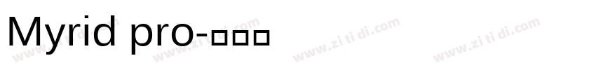 Myrid pro字体转换